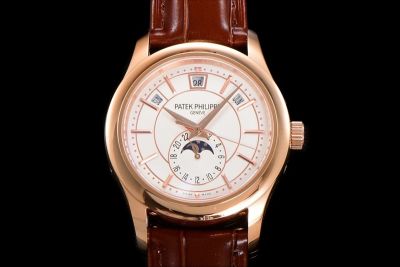 TW Factory Patek Philippe Nautilus replica aaa Annual Calendar Moonphase White Dial Watch 40mm